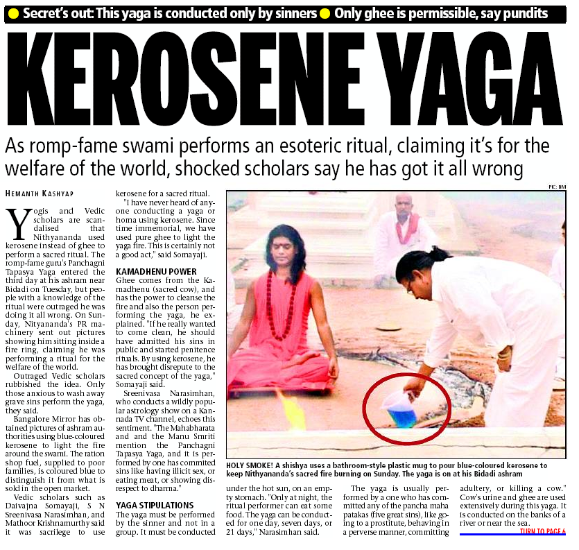 Bangalore Mirror_Jun 16 2010_Pg 1_Kerosene yaga_epaper