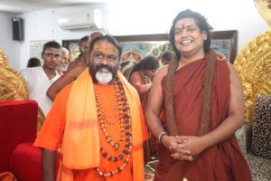 40. With Mahamandaleshwara Sri Dattiji. Kumbh Mela, Ujjain, May 13, 2016.