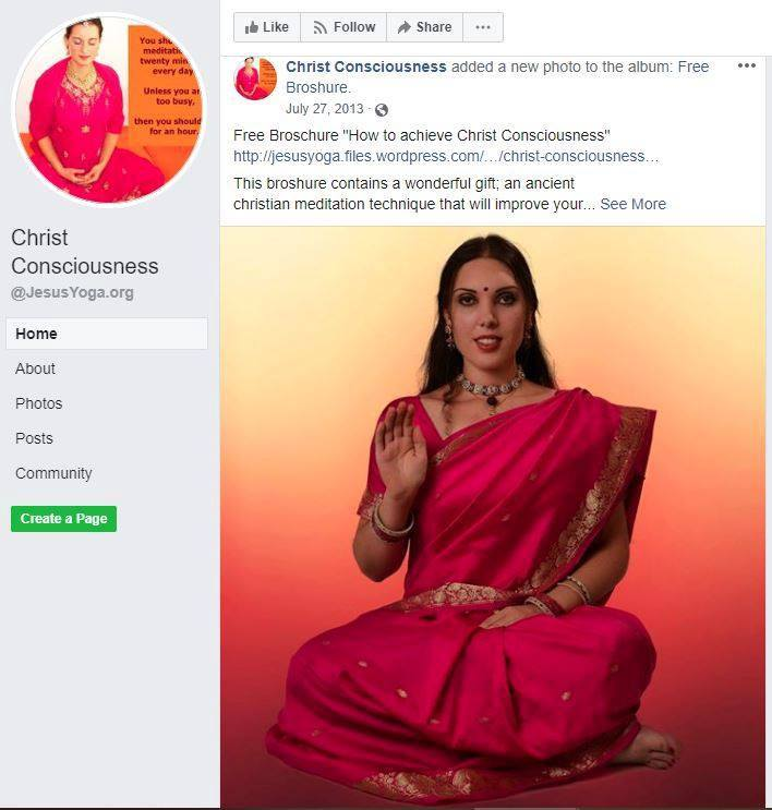2019 – Cult Leader Sarah attacks coming out of her undercover role –  appropriating Hindu Feminine worship into Christianity